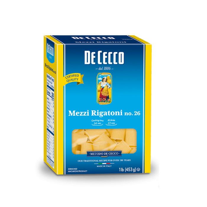 Mezzi Rigatoni nº26 500gr